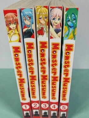 Monster Musume Volumes 1-5 Softcover Set English Fantasy Books